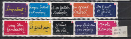 France 2021 - Adhésifs - Yvert 1979 à 1988 Oblitérés Avec Cachets Ronds - Croix-Rouge - Used Stamps