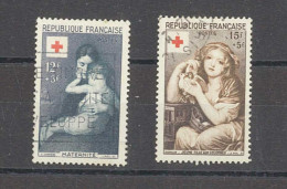 Yvert 1006 - 1007 - Croix Rouge  -2 Timbres Oblitérés - Used Stamps