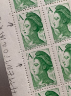 VARIÉTÉ - Liberté De Delacroix -  Timbre N 2423 Avec Antenne Sur Le Front (2 Timbres Dans Bloc De 20) - Nuevos