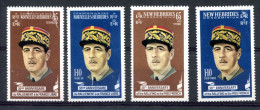 Thème Général De Gaulle - Nouvelles Héébrides Yvert 294 à 297 Neuf Sans Gomme - T 1370 - De Gaulle (Général)