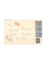 * CZECHOSLOVAKIA (R6) > 1949 POSTAL HISTORY > Regisstered Express Cover From Praha To To Novy Svet - Harachov - Cartas & Documentos