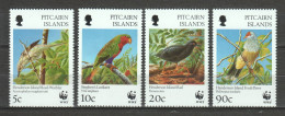 Pitcairn Islands 1996 Mi 487-490 MNH WWF - BIRDS - Ongebruikt