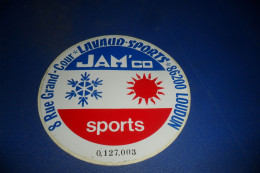 AUTOCOLLANT  PUB   JAM'CO SPORTS - Stickers