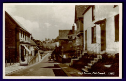 Ref 1653 - Real Photo Postcard - High Street Old Oxted - Surrey - Surrey