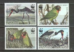Zambia 1996 Mi 656-659 MNH WWF - BIRDS - Nuevos