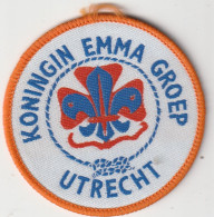 SCOUTS NEDERLAND  --  KONINGIN EMMA GROEP UTRECHT  --  SCOUT, SCOUTISME, JAMBOREE  -- OLD PATCH  -- - Scouting