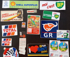 Lot 17 Autocollants Total BP AGIP... N°21 - Stickers