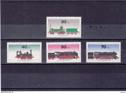 BERLIN 1975 TRAINS Yvert 452-455, Michel 488-491 NEUF** MNH Cote Yv: 9 Euros - Ongebruikt