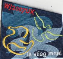 SCOUTS NEDERLAND  --  IK VLIEG MEE !  --  WJ 2007 UK  --  SCOUT, SCOUTISME, JAMBOREE  -- OLD PATCH  -- - Padvinderij