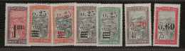 1921 MNH Madagaskar Yvert 125-130 (including 126A) Postfris** - Neufs