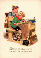 H2671 - Schaberschul Künstlerkarte - Glückwunschkarte Schulanfang - Verlag DDR - Children's School Start