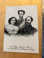 Carte Postale Postkaart Postcard Konig Maximillian II  Konigin Marie Konig Ludwig Club Minchen - Hombres Políticos Y Militares