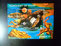 46 YEMEN YAR - CONQUISTA De MARTE SPACE 1970 - Asien