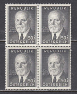 Austria 1957 - Tod Des Bundespraesidenten Theodor Koerner, Mi-Nr. 1031, 4x, MNH** - Ongebruikt