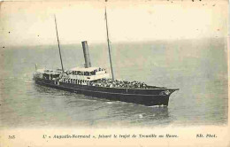 Bateaux - L'Augustin-Normand Faisant Le Trajet De Trouville Au Havre - CPA - Voir Scans Recto-Verso - Passagiersschepen