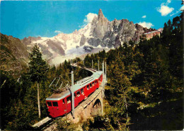 Trains - Trains - Chamonix-Mont Blanc - Le Train Du Montenvers - Vallée De Chamonix - Le Train Du Montenvers Et L'Aiguil - Treinen