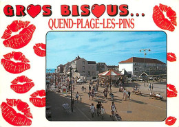 80 - Quend Plage Les Pins - La Place Des Fêtes Et Le Boulevard Vasseur - CPM - Voir Scans Recto-Verso - Quend