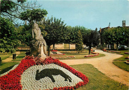 78 - Meulan - Le Square - Fleurs - Statue - CPM - Carte Neuve - Voir Scans Recto-Verso - Meulan