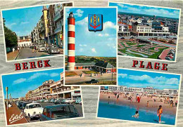 62 - Berck Sur Mer - Multivues - Automobiles - Phare - Blasons - Flamme Postale - CPM - Voir Scans Recto-Verso - Berck