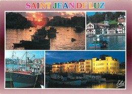 64 - Saint Jean De Luz - Multivues - Bateaux - Coucher De Soleil - CPM - Voir Scans Recto-Verso - Saint Jean De Luz