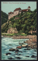 Cartolina Bozen /Südtirol, Burg Runkelstein Vom Fluss Betrachtet  - Bolzano (Bozen)