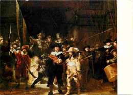 Art - Peinture - Rembrandt Harmensz Van Rijn - La Ronde De Nuit - CPM - Voir Scans Recto-Verso - Peintures & Tableaux