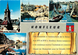 14 - Honfleur - Multivues - Blasons - Carte Neuve - CPM - Voir Scans Recto-Verso - Honfleur