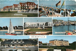 14 - Deauville - Multivues - Gare - Yacht - Les Planches - CPM - Voir Scans Recto-Verso - Deauville