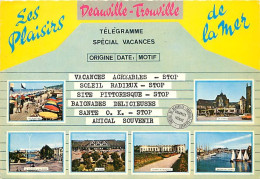 14 - Deauville - Trouville - Multivues - Oblitération Ronde De Deauville ( 14 ) De 1966 - CPM - Voir Scans Recto-Verso - Deauville