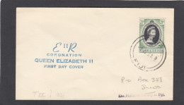 FIRST DAY COVER CORONATION QUEEN ELIZABETH II. - Fidschi-Inseln (...-1970)