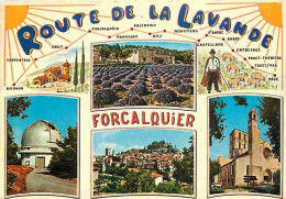 04 - Forcalquier - Route De La Lavande - Multivues - CPM - Voir Scans Recto-Verso - Forcalquier