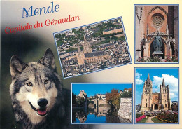 Animaux - Loups - Mende Capitale Du Gévaudan - Multivues - CPM - Voir Scans Recto-Verso - Autres & Non Classés