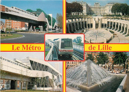 59 - Lille - Métro De Lille - Multivues - CPM - Voir Scans Recto-Verso - Lille