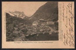 Cartolina Ferrera, Villagio Sulla Via Del Moncenisio  - Autres & Non Classés