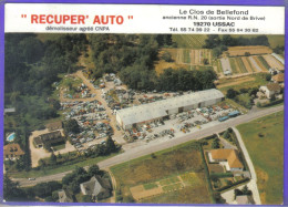 Carte Postale 19. Ussac  Recuper' Auto Démolition Automobiles  Martine Sauvanet  Gérante  Très Beau Plan - Other & Unclassified