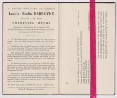 Devotie Doodsprentje Overlijden - Leonie Debruyne Wed Theophiel Devos - Roeselare 1879 - Ardooie 1959 - Obituary Notices