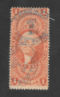 Roreign Exchange 1$ 1862 CatNr°R67d - Used Stamps