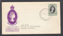 FIRST DAY COVER CORONATION QUEEN ELIZABETH II. - Fiji (...-1970)