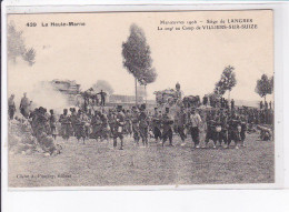 VILLIERS-sur-SUIZE: Manoeuvres 1906, Siège De Langres, Le 109e Au Camp - Très Bon état - Autres & Non Classés