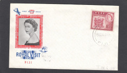 FIRST DAY COVER ROYAL VISIT 1953. - Fidji (...-1970)