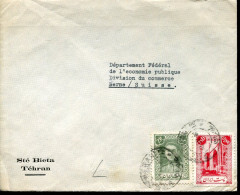 X0693 Iran,  Circued Cover From Tehran  To Switzerland 1945 - Iran