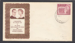 FIRST DAY COVER ROYAL VISIT 1953. - Fidji (...-1970)