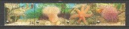 Alderney 1993 Mi 61-64 In Strip MNH WWF CORAL - Unused Stamps