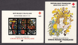 France - Croix Rouge - Annees 1981, 1983 - Carnet, Neufs** - Rotes Kreuz