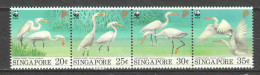 Singapore 1993 Mi 705-708 In Strip MNH WWF BIRDS - Neufs