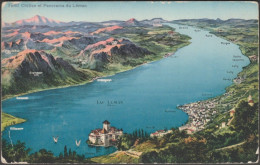 Chillon Et Panorama Du Léman, C.1920 - Phototypie Co CPA - Other & Unclassified
