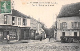 78-LA-CELLE-SAINT-CLOUD- PLACE DE L'EGLISE ET RUE DE VINDE - La Celle Saint Cloud