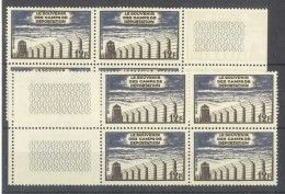 Yvert 1023 - Camp De Déportation  - 2 Blocs De 4 Timbres Neufs Sans Trace De Charnière - Bord De Feuille  - - Unused Stamps