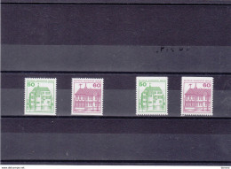 BERLIN 1979-1980  Châteaux De Inzlingen Et Rheydt Yvert 574b-575b NEUF** MNH Cote : 15 Euros - Unused Stamps