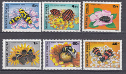 HUNGARY 1980 Insects Mi 3405-3410 MNH(**) #Fauna721 - Nuovi